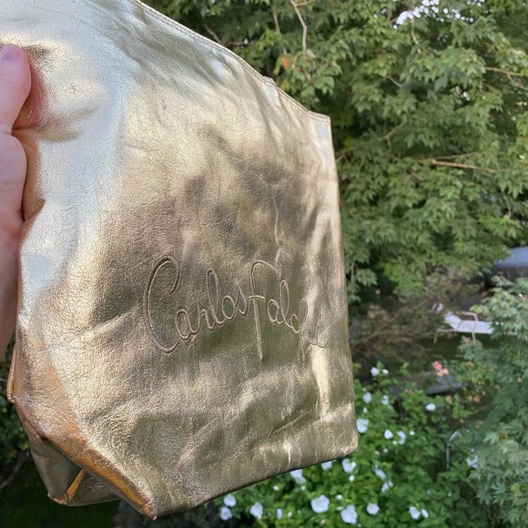 Vintage 80s/90s Carlos Falchi tote in like new condition - Picture 10 of 11